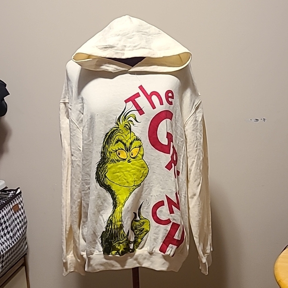 Dr Seuss Other - The Grinch Men's Cream Sweater